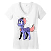 yorkie palette custom Women's V-Neck T-Shirt