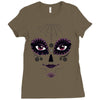girl day of the dead Ladies Fitted T-Shirt