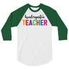 Kindergarten Teacher 3/4 Sleeve Shirt