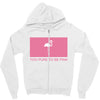 Too Pure To Be Pink Zipper Hoodie
