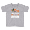 Halloween Kings Are Born In January Toddler T-shirt