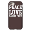peace. love. sandy feet. iPhone 8