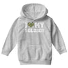 i love my soldier regular camouflage Youth Hoodie