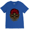 american football skull V-Neck Tee
