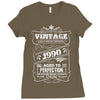 Vintage Aged To Perfection 1990 Ladies Fitted T-Shirt