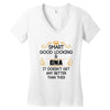 smart good looking cna doesnt get better than this Women's V-Neck T-Shirt