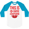 this is my vampire costume 3/4 Sleeve Shirt