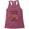 my favorite season is the fall of the patriarchy Racerback Tank