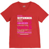 quens are born in november V-Neck Tee