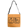 push button receive bacon t shirt funny awesome nerdy geeky humor tee Adjustable Strap Totes