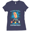 by your powers combined! Ladies Fitted T-Shirt
