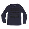 all men are created equal august Long Sleeve Shirts
