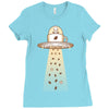 alien coffee invasion Ladies Fitted T-Shirt