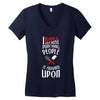 i bake because punching people is frowned upon Women's V-Neck T-Shirt
