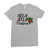 holly jolly christmas Ladies Fitted T-Shirt