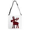 lumberjack reindeer Adjustable Strap Totes