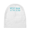 west ham in the blood retro style new Baby Beanies