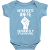 introverts unite separately in your own homes Baby Bodysuit