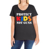 protect kids not guns Ladies Curvy T-Shirt