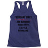 February girls Racerback Tank