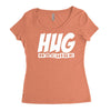 hug machine funny joke Women's Triblend Scoop T-shirt