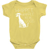 whippet .. Baby Onesie