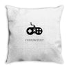 custom texti Throw Pillow