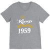 kings are born in 1959 V-Neck Tee
