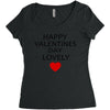 happy valentine day lovely Women's Triblend Scoop T-shirt