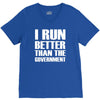 i run better than the government V-Neck Tee