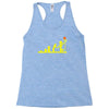 evolution lego basketball sports funny Racerback Tank