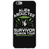 alien abductee survivor tour ufo nerd geek comic funny iPhone 6/6s Case