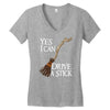 yes i can drive stick Women's V-Neck T-Shirt
