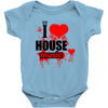 i love house music t shirt men logo3 new t shirt clothing design men Baby Onesie