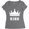 King Women's Triblend Scoop T-shirt