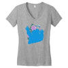 b is for blood sugar Women's V-Neck T-Shirt