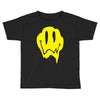 melting acid smiley face Toddler T-shirt