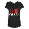 LIKE CRAZY Maternity Scoop Neck T-shirt