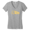 we built this city Women's V-Neck T-Shirt
