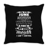 I Am A June Women Throw Pillow