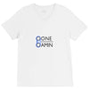 gone gamin logo V-Neck Tee