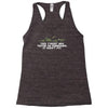 this t shirt was tested on dinosaurs Racerback Tank