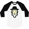 v for vendetta 3/4 Sleeve Shirt