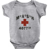 mash 4077th tv division vintage style Baby Onesie