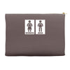 restroom sign sticker vinyl decal Accessory Pouches
