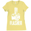 flasher camera Ladies Fitted T-Shirt