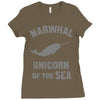 narwhals Ladies Fitted T-Shirt