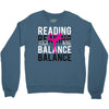 Reading Yoga Wine Balance Crewneck Sweatshirt