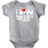 i love the 90's  musik dj fun Baby Onesie