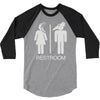 restroom for the recently deceased 3/4 Sleeve Shirt
